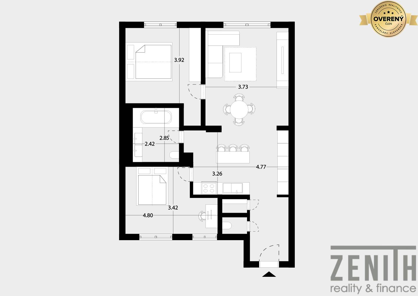 Kaufen 3-Zimmer-Wohnung, 3-Zimmer-Wohnung, Gorkého, Bratislava - Staré